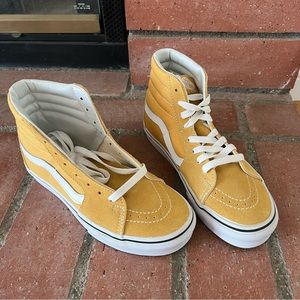 Mustard Yellow Sk8-hi Vans